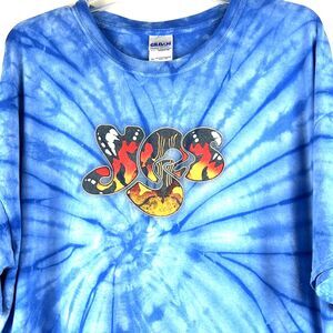 YES BAND Roger Dean PAINTED LADY, 2013 Bubble Butterfly tie-dye 2XL tee t-shirt